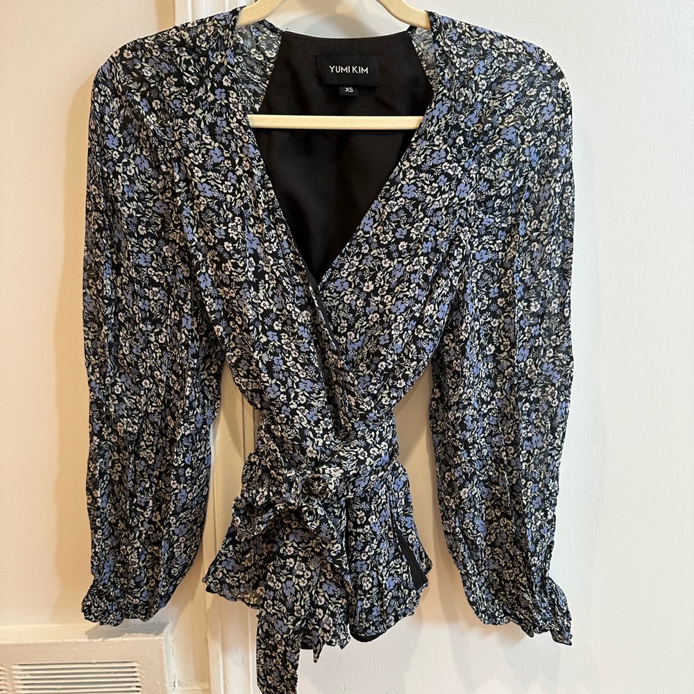 Yumi Kim Floral Women's Wrap Blouse